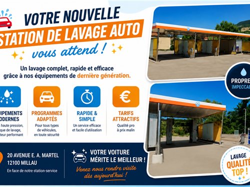 NOUVELLE STATION DE LAVAGE AUTO !!!